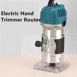 800W Electric Hand Trimmer Router Wood Carving Machine With Carrying Case Woodworking Wood Milling Slotting Machine Power Tools