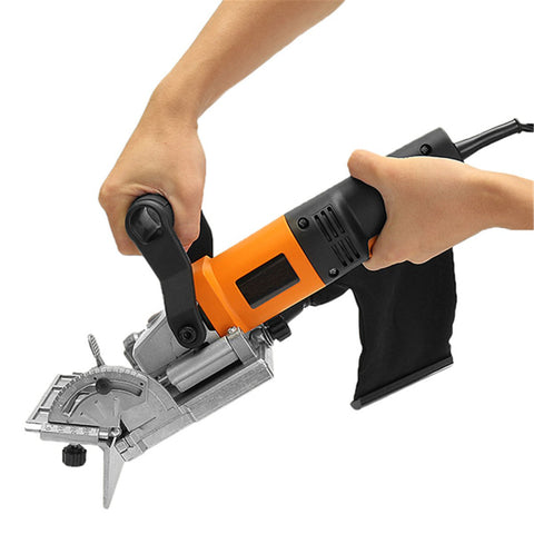 760W Woodworking Tenoning Machine Wood Biscuit Joiner Wooden Slotting Machine For Docking Board